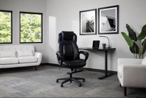 OFM Essentials Collection Racing Style SofThread Leather High Back Office Chair Review