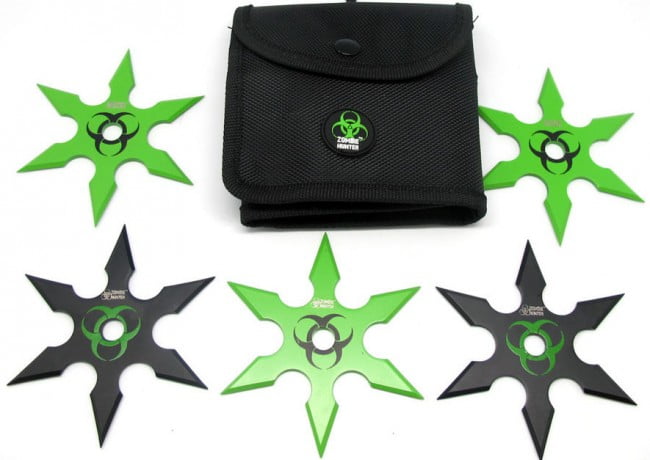 There are also shuriken available, because of course.