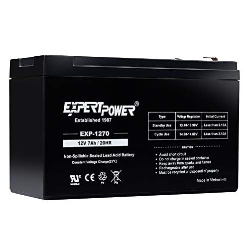 ExpertPower 12V 7 Amp EXP1270 Rechargeable Lead Acid Battery