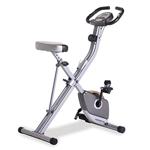 Exerpeutic Folding Magnetic Upright Exercise Bike