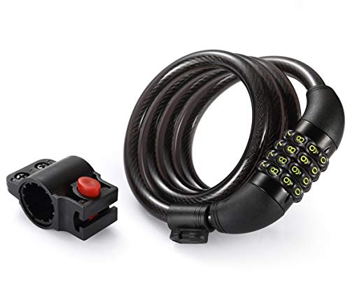 Titanker 4-feet combination bike lock cable