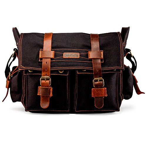 Gearonic Vintage Canvas Messenger Bag