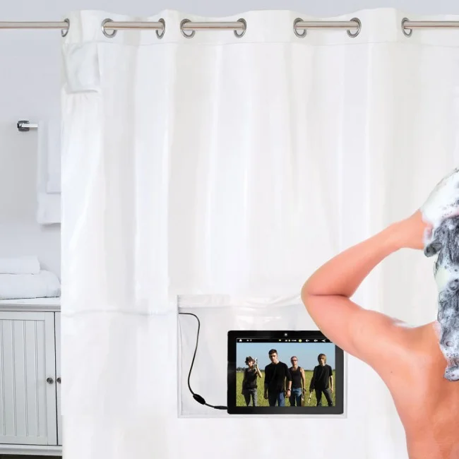 ipad musical shower curtain