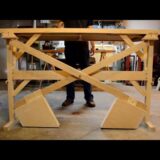 DIY Wood Counterweight Standing Desk