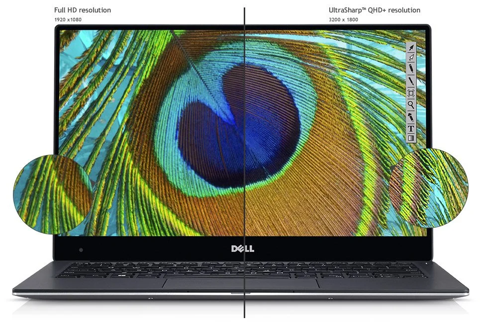 Dell XPS 13 Review 24 The QHD+ touchscreen display is the main selling point of the XPS 13.