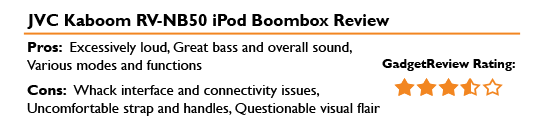 JVC-Kaboom-RV-NB50-iPod-Boombox-Review