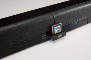 JVC TH-BC1 And TH-BC3 Soundbar With Hidden iPod Dock Sound Off