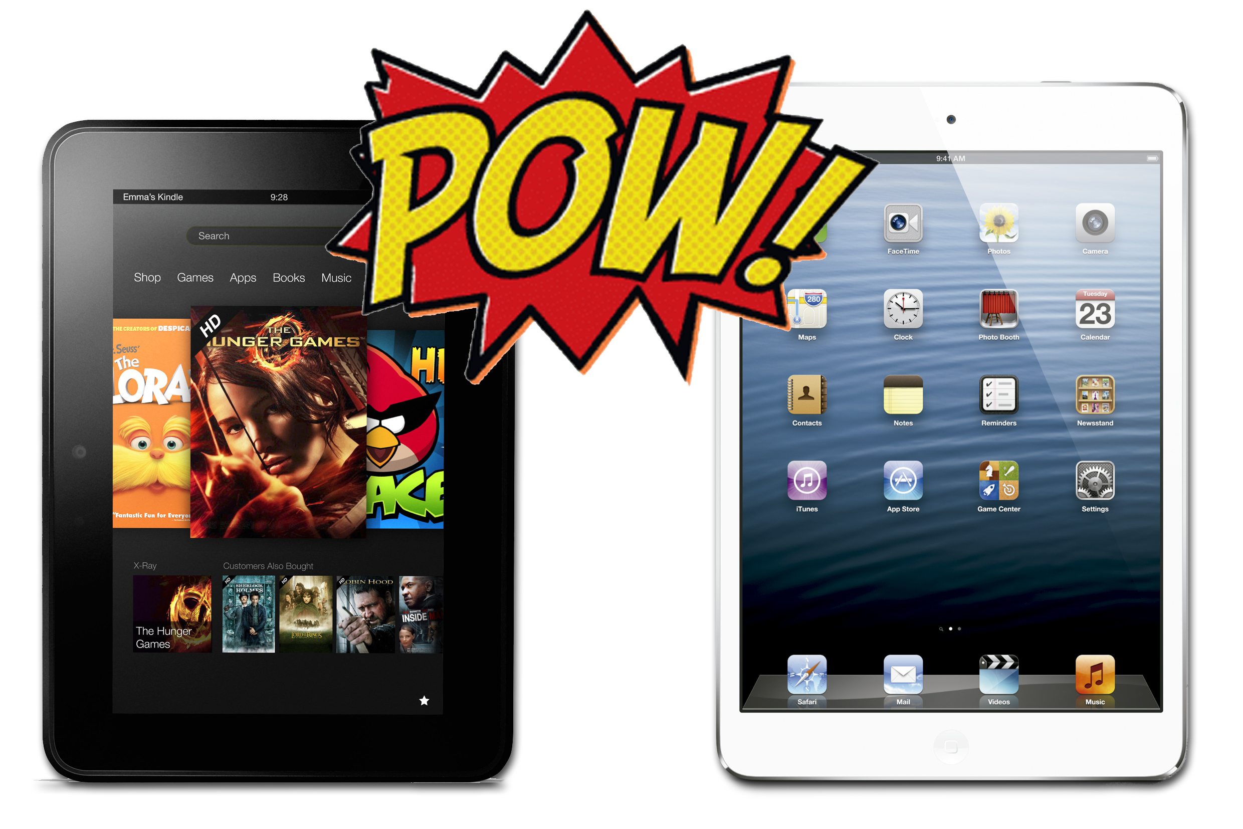 iPad mini vs Kindle Fire HD (comparison)