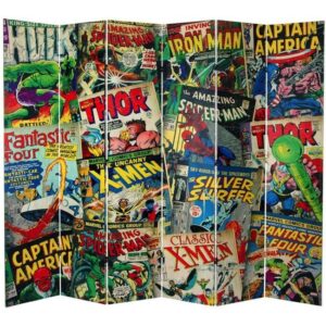 Your Kid Will Love You If You Get Him This 7-foot Marvel Comic Book Room Divider