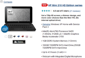 HP Mini 110 & 210 Get Processor & RAM Upgrades