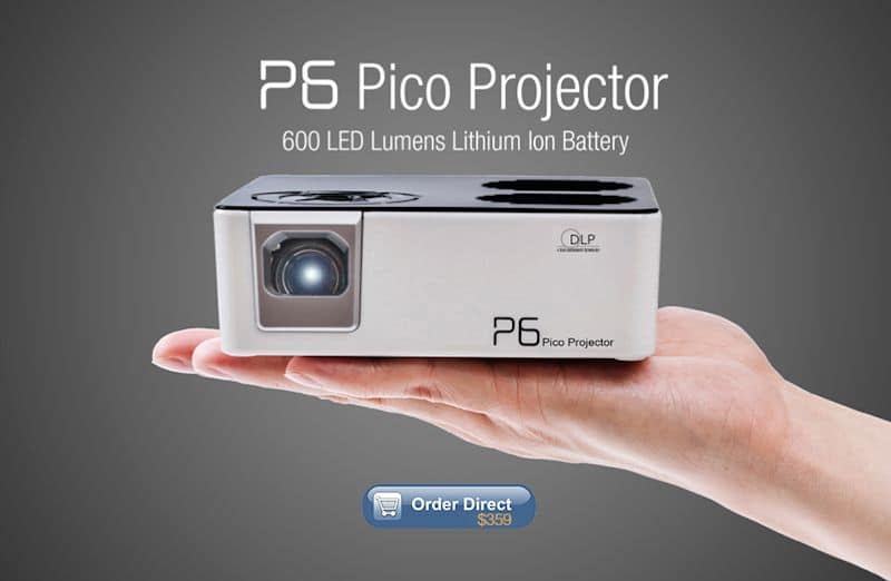 P6 600 Lumen Pico Projector