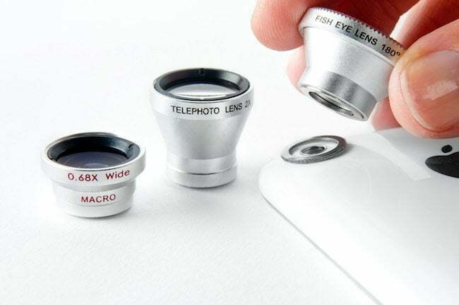 Magnetic Camera Phone Lenses Work with Any Smartphone