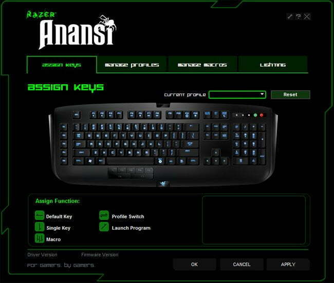 Razer Anansi MMO Gaming Keyboard Review