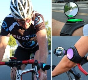 Rearviz Wristband Rear View Mirror for Bicyclists Puts the Cool in Looking Back