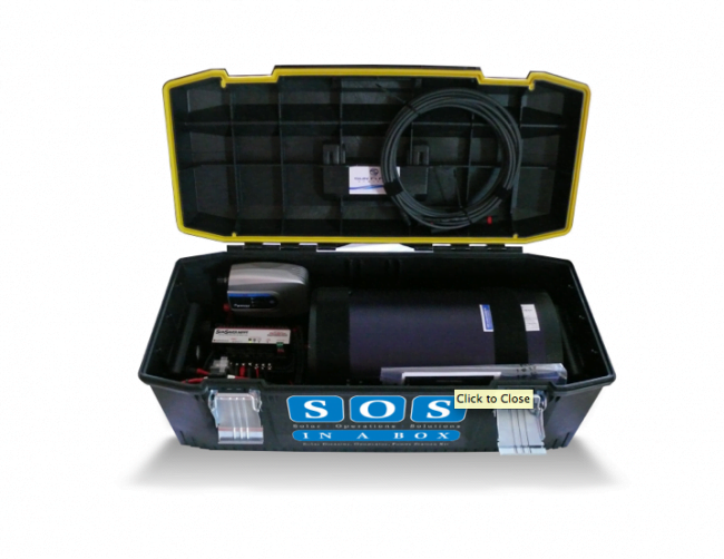 SOS in a Box: Portable Solar Powered Backup Generator System