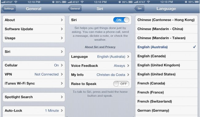 How To Change SIRI's Voice To an Australian or British Without Impacting Her Functionality (how to)