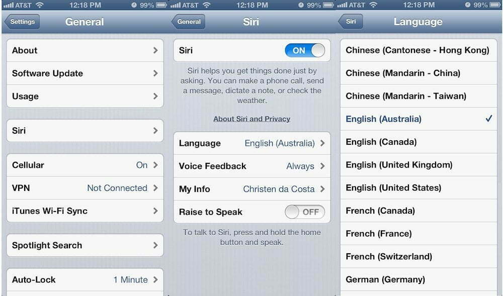 How To Change SIRI’s Voice To an Australian or British Without Impacting Her Functionality (how to)