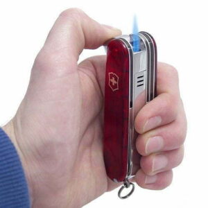 Swiss Flame: A Swiss Army Knife with a Built-in Lighter
