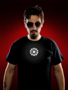 Pretend You're Tony Stark With Light-Up LED Iron Man Shirt