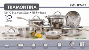 Tramontina 12-piece Stainless Steel Tri-ply Clad Cookware Set Review