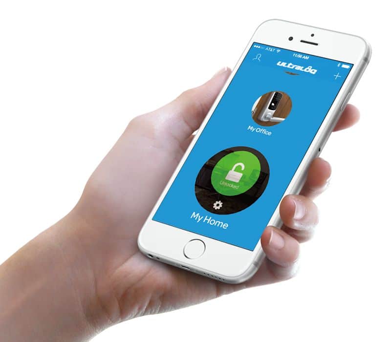 UltraloQ UL3 BT Bluetooth Enabled Fingerprint and Touchscreen Smart Lever Lock