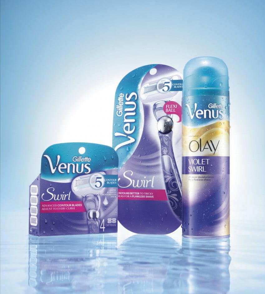 Venus-Swirl-razor,-shave-prep-&-carts