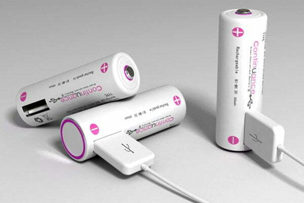 Continuance AA Battery Concept Adds USB