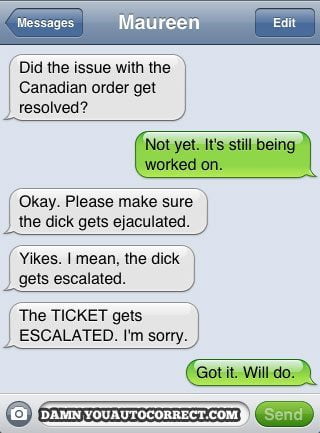 30 of the Funniest NSFW Autocorrect Texts (list)
