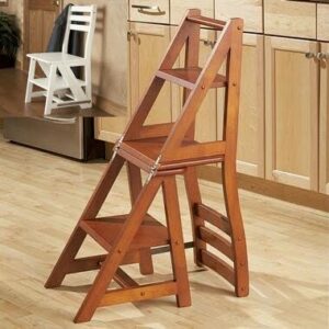 Transforming Chair Turns Into A Step Stool