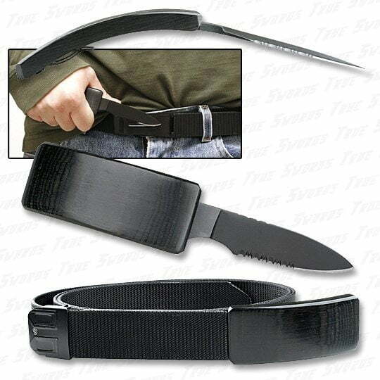 Hidden Ninja Belt Knife Will Keep Your Pants On When an Assailant Attacks