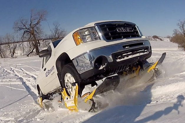 Track N Go System Turns Any Truck into a Snowmobile in Minutes (video)