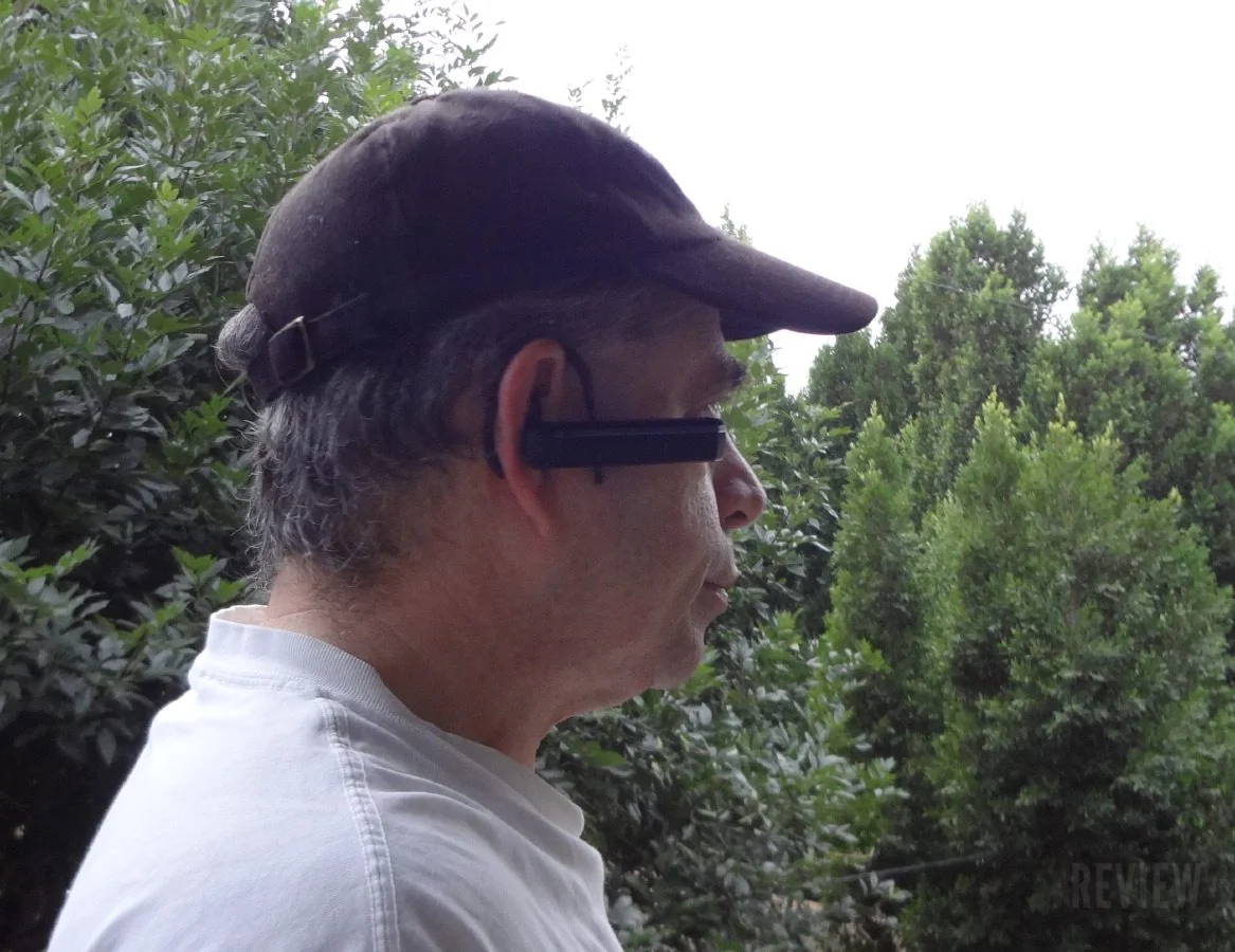 Looxcie LX 2 Wearable Video Cam wearing it