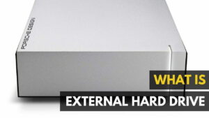 An explanation of an external hard drive.|